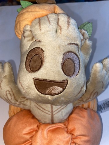 Disney Parks 2022 Halloween Guardians Of The Galaxy Baby Groot Pumpkin Plush - Picture 2 of 7