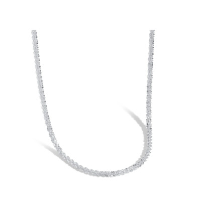 45cm (18'') 1.7mm Width White Twisted Rope Chain Necklace
