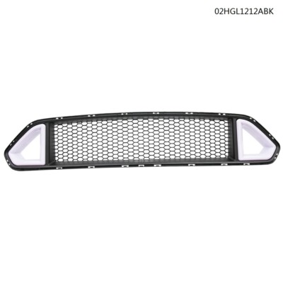 Upper Grille with DRL Yellow Turn Signal LED Light Fit For 18-20 Ford Mustang