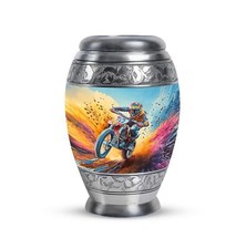 Motorbike Race Mini Creamation Urns Ashes Adult Tiny Urns For Human Ashes 3 Inch