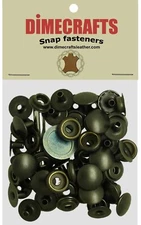 Dimecrafs Leather 5/16 Inch Post Line 24 Snap fastener kit CT.15 w/Tools -Gun