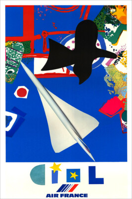France Travel Belonging To Blues Concorde Original Wall Art Home - POSTER 20x30