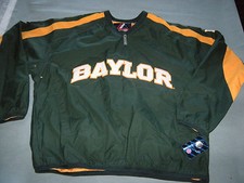 Baylor Bears Baseball PULLOVER Jacket Top Majestic Adult Medium New