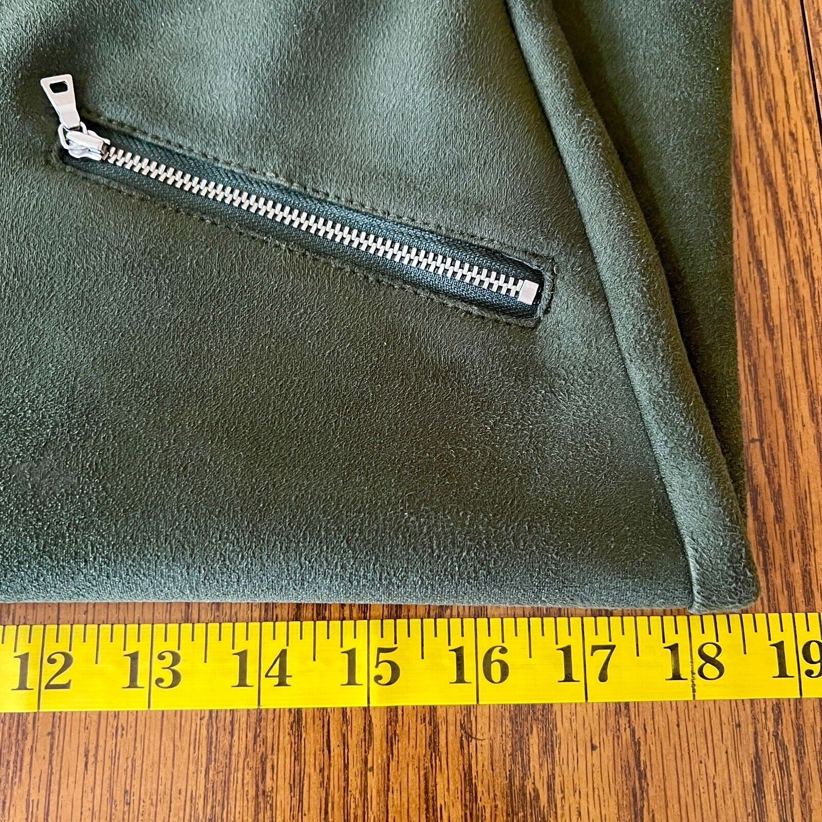 Loft Women Mini Skirt Size 0 Hunter Green Full Fa… - image 7