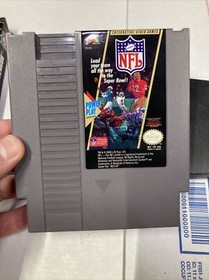NFL National Football League (Nintendo, 1988) NES  W/ Box & Manual