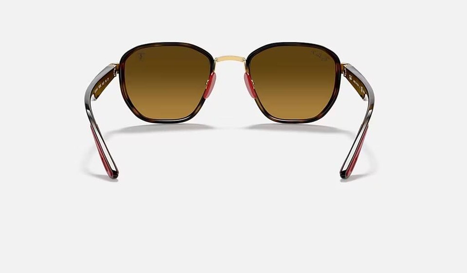 RayBan Scuderia Ferrari Chromance Gold/Brown Polarized 50 mm