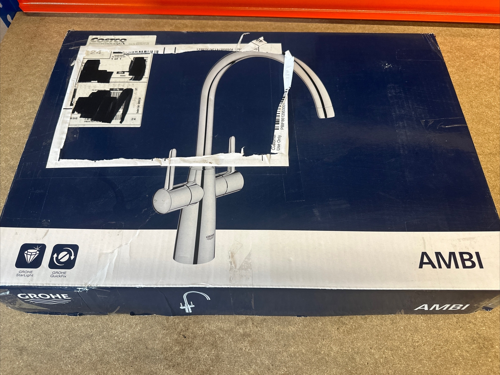 GROHE Ambi Dual Lever Kitchen Mixer Tap 50441C eBay