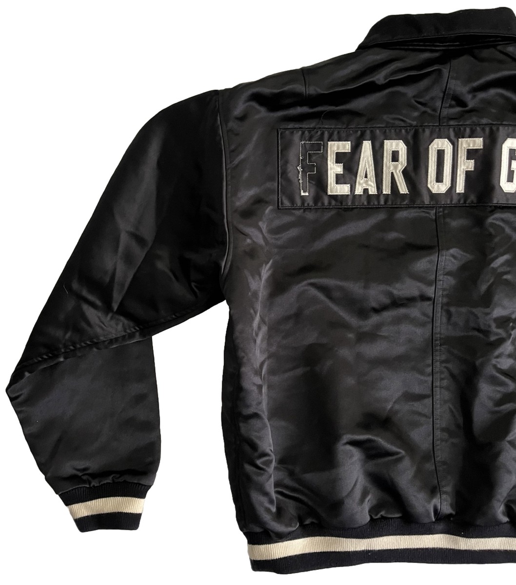 Fear of God 5th Collection SATIN Half Zip BLACK Varsity Fear of God 5th Collection SATIN Half Zip BLACK Varsity