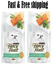 Purina Fancy Feast Dry Cat Food with Ocean Fish and Salmon - 3 lb -2pk