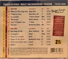 6008 TRACKS   POCKET SONGS KARAOKE CDG  LOT MI