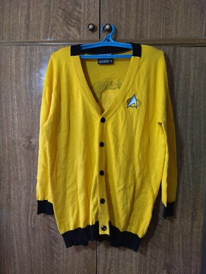 Star Trek Cardigan Sweater Jumper 2017 Next Generation Yellow