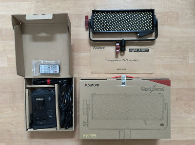 Used Aputure Light Storm LS 1/2w LED Light with Sony V Battery Controller Box