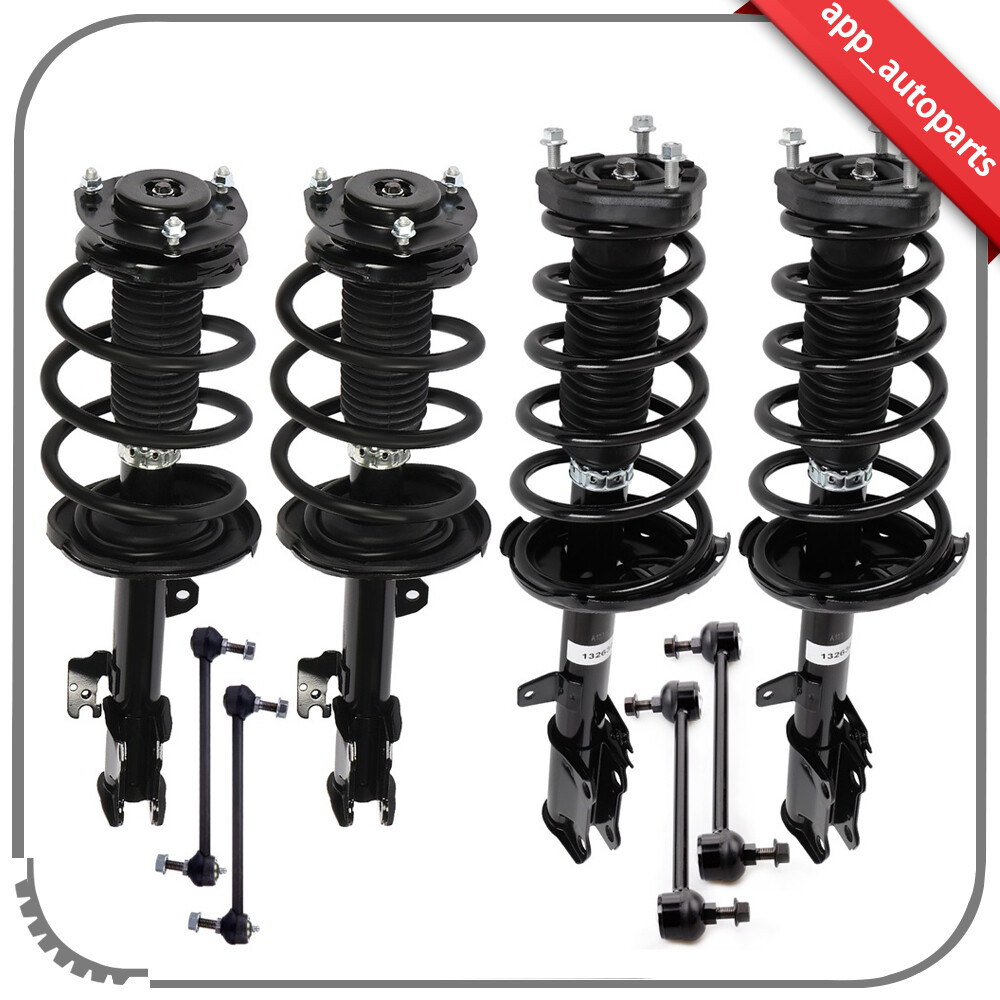 For 2008-2011 Toyota Highlander Front Rear Struts Sway Bars