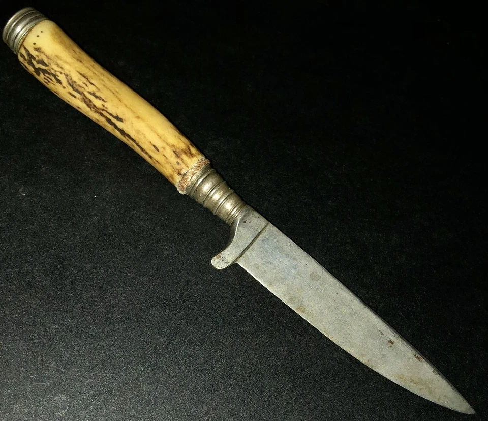 Original WW1 WW2 German Fighting Knife Perfect Blade Personnel Field Gear Dagger - Image 2 of 4