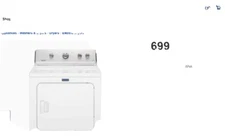 Maytag MEDC465HW 29" White Front Load Electric Dryer NOB #37753 MAD