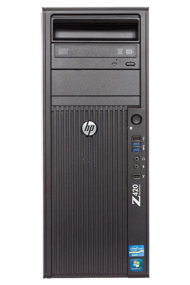 HP Workstation Z420 Intel Xeon E5-1620 3.8GHz RAM 32GB SSD 256GB - Immagine 2 di 3