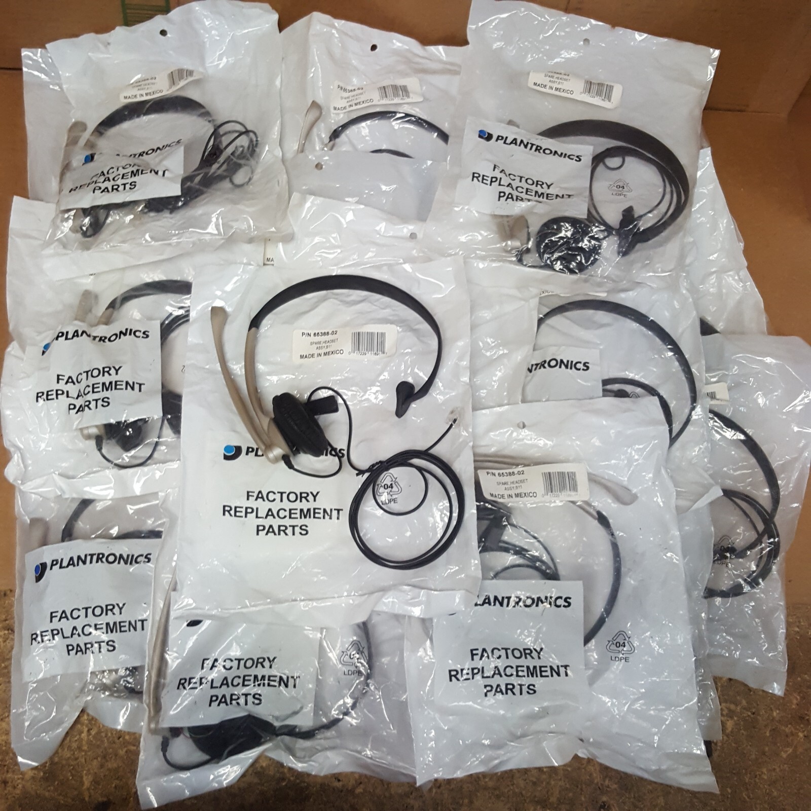 Lot of 22- Plantronics 65388-02 Spare Headset (For S11 Phone System) - Open Box
