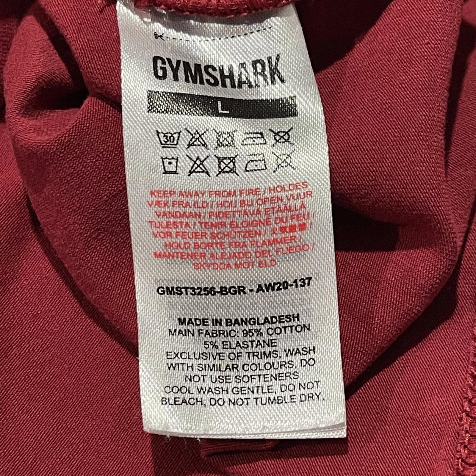 gymshark short sleeve logo activewear athletic shirt