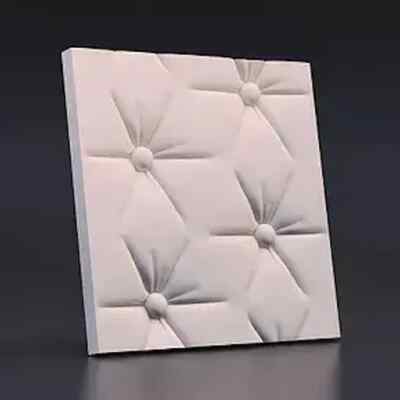 2pcs Panels Wall ABS Stone Art Plastic Mold Decor 3D Plaster Tile Form Design
