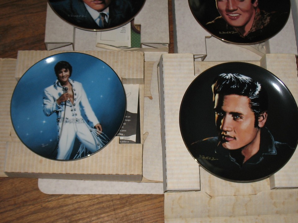 Lot of 10 Elvis Presley Bradford Exchange Collectors Plates ~Delphi ...