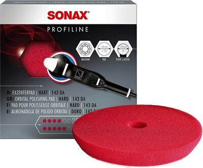 NEU 1x493400 SONAX Polierschwamm rot 143mm DA Dual Action CutPad  22,95/Einheit