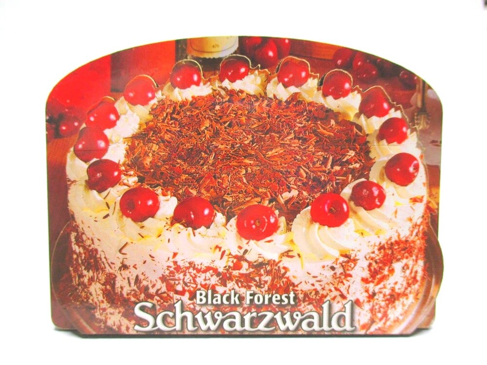 Black Forest Wood 2D Magnet Black Forest Cherry Pie Souvenir Germany