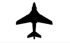 7" us military aircraft silhouette ea-6b grumman prowler sticker decal usa made