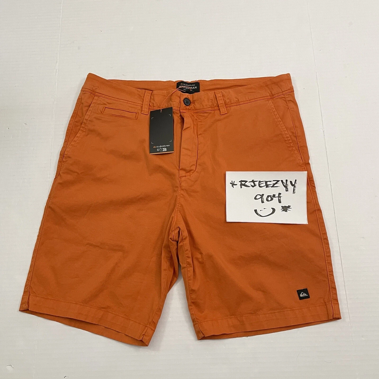 $65 Mens Size 32 Quiksilver Waterman Collection Dyer Beach 20" Shorts 9" Mango