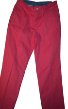 NEW Vineyard Vines sz 18 Chino Cotton Salmon Red Pants 29x29.5"