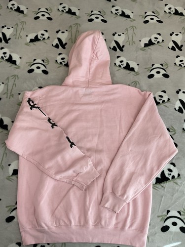 Popular Poison Large Pink Trippy Vibes Smiles Hoodie Sweatshirt Streetwear L - Picture 5 of 11