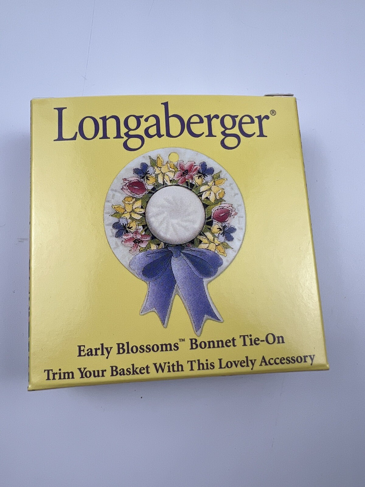 Longaberger LINER TIE-ON  ONLY for Mother's Day 2000 Early Blossoms Basket