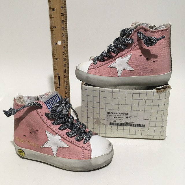 Golden Goose Francy High Top Pink Peony Sneakers US 5.5 - EU 21 Walker Toddler | eBay