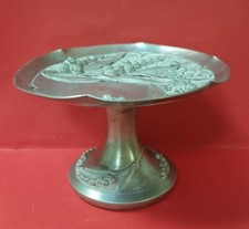 petit plateau vide poche ermenault ronde bosse etain sculpture art deco nouveau