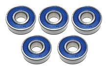 6201 RS HIGH QUALITY BALL BEARING / 5 PCS - RUBBER SEAL - 12 32 10 MM NEW