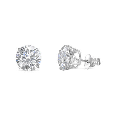 GIA Certified Diamond Earrings VVS1 D Round 10.08 Ct Lab-Created CVD Eye Clean