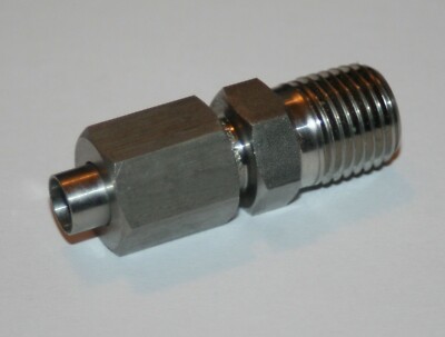 1/4'' Tube x 1/4'' MNPT 37° Flare Male Fitting 316ss Ham-Let 748HFSS1/4X1/4X