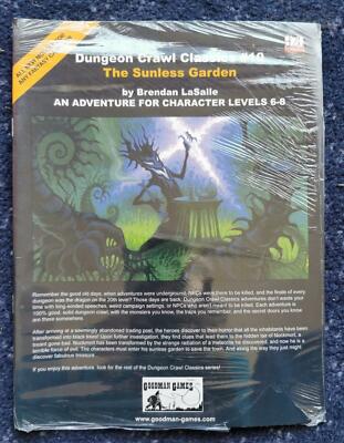 Sealed Dungeon Crawl Classics #10 The Sunless Garden Goodman Games GMG5009 d20