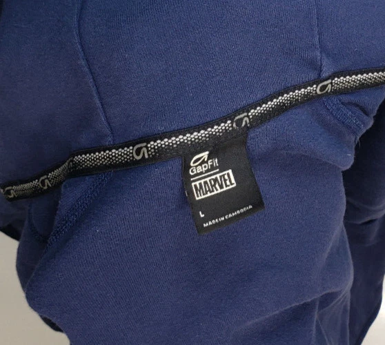 GAP Capitán América Chaqueta Cremallera Completa Sudadera con Capucha Sudadera Talla L (10-11) Niños Foto 3 de 4