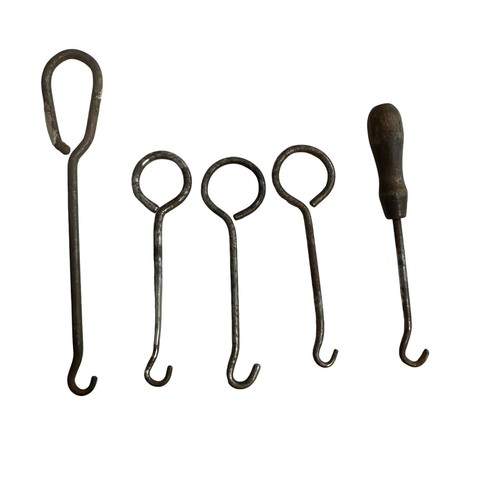 Button Boot Lace Corset Hook Puller Model Shoe Store Antique Vintage Lot Of 7 - Picture 4 of 7