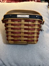 LONGABERGER 2001 INAUGURAL BASKET LINER PROTECTOR BROCHURE SILK CORD STAR SEE
