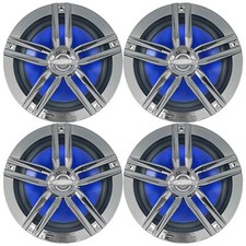 4X Enrock Marine 180W High-Performance 6.5" Water-Resistant Charcoal Speakers