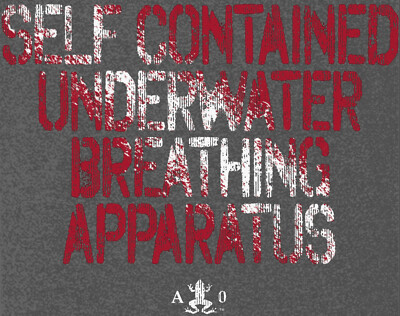 Amphibious Outfitters Scuba Diving T-Shirt - Self Contained D0224GH