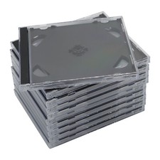 Lots STANDARD Double CD Jewel Case with Tray 10.4mm 2 CD Lots Protectors Cover