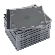 Lots STANDARD Double CD Jewel Case with Tray 10.4mm (2 CD) Lots Protectors Cover