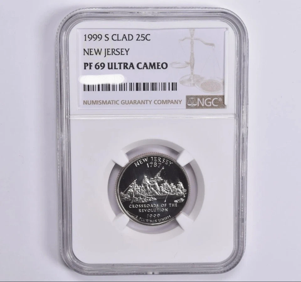 PF69 1999-S CLAD Washington Quarter New Jersey NGC Brown Label, Beautiful Coin!! - Image 2 of 4
