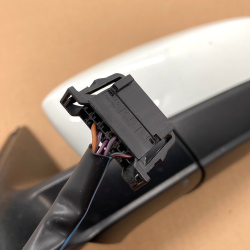 OEM 11-18 Volkswagen Jetta Driver Left Side Door Mirror Assembly White - Picture 10 of 11