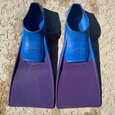 Finis Floating 1619 Youth Purple/Blue Long Swim Fins Size Jr 6-8