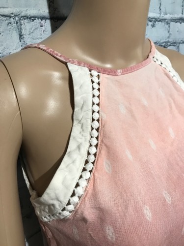 Mudd Dusty Pink Tank Top w/ Crochet Lace Youth Cute Boho Size XXS - Picture 4 of 18