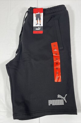 Puma Essentials Athletic Short, Men's Medium 33-35, Black, 10'' Inseam, NEW - gym