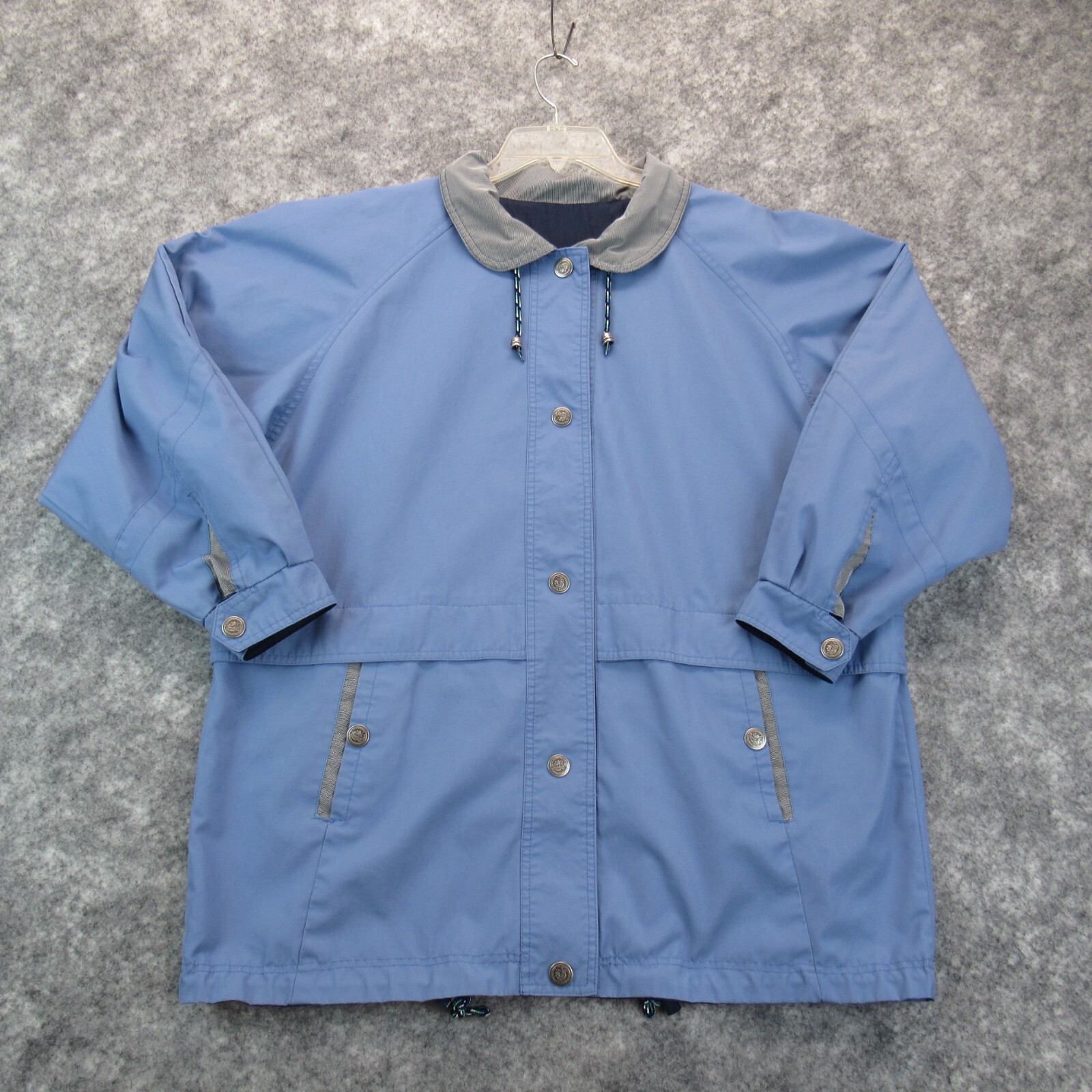 CS Essentials Jacket Womens Large Blue Rains Jack… - image 1